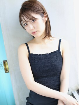 バース(BIRTH) 天神【BIRTH】外ハネミディアムボブ×耳掛けヘアー　3