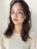 コフィー バイ メルト 吉祥寺(cofy by melt) 【三ツ井純】前髪なしセンターパートニュアンスパーマ前髪パーマ