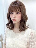 フォルテリノ ナゴヤ(FORTE Lino)&nbsp;韓国前髪顔まわり×ショコラアッシュふんわりカール【髪質改善】