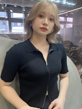 グロー 大宮(GLROW) ◆韓国大宮顔周り髪質改善レイヤー前髪カットくびれブリーチ