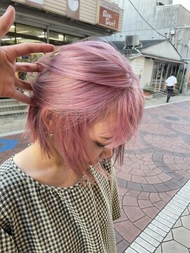 コレット 宇都宮(collet Gigi) 前髪/マチルダボブ/ピンクベージュ/インナーグレージュ/ピンク