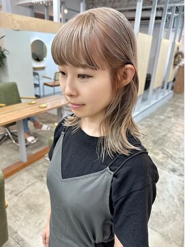 アル 心斎橋(alu) ココアベージュ/小顔に見せるヘア