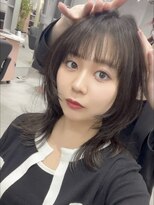 ジエクトカナウ 大阪梅田店(The Ect canow) 《ネオウルフ》似合わせ前髪レイヤーロングニュアンスカラー