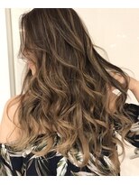 アオアクア バイ グルグル 小岩店(ao akua by GULGUL) レイヤーロング グラデーションハイライト 小岩