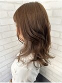 インナーカラー／ベージュ／ミルクティー/レイヤーカット
