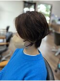 白髪ぼかし3Dハイライト×ポイントパーマ
