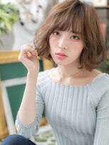 カバーヘア イヴ 戸頭店(COVER HAIR EVE)&nbsp;外国人風透け感ウェーブ小顔ゆるふわミディc5戸頭20代30代40代