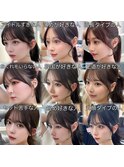 顔まわりカット9選　おくれ毛顔周り似合わせ小顔サイドバング