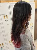 裾カラー★エンドカラー★レッド★赤髪