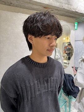 ゼスト リル 新宿(ZEST lill) シャドウパーマ くせ毛風 マッシュパーマ 新宿