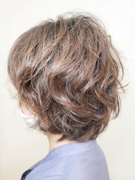 松本平太郎美容室 国立店 ミディアムレイヤー×パーマ/30代40代50代60代