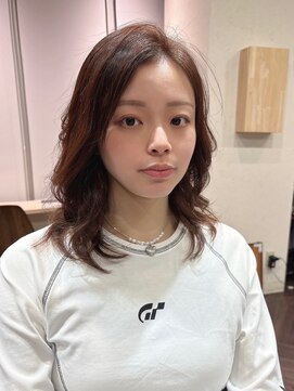 ニーフ 恵比寿(neaf) イメチェンホワイトブロンド外ハネボブ 美髪ワイドバング