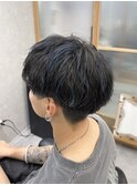 イメチェン/ホワイトブロンド/外ハネボブ/ワイドバング/町田