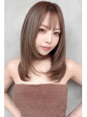 透明感カラー+カット