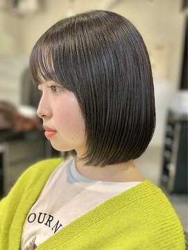 ワン バイ ジ エクト(One by The Ect) 【似合わせボブ】くすみベージュ/髪質改善カラー/刈り上げボブ