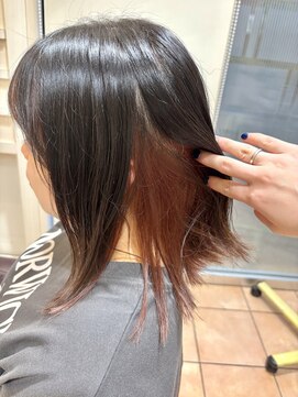 バサ 久米川店(BASSA) 外ハネミディアムスタイル/インナーカラー