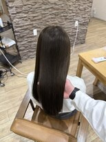 ヘア カンパニー トワ 千葉店(TOWA)&nbsp;千葉/千葉駅/ダブルカラー/オリーブグレー/黒髪/ヘッドスパ