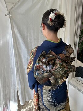 美容室 舞 着付け、アップ