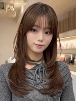 アビー(ABBEY3)&nbsp;顔まわり顔周り前髪カットミディアムレイヤーロングレイヤー