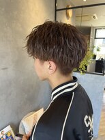 メンズゴエン(Men's goen) ミルクティーベージュ/センターパート