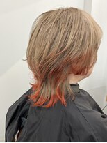 ケイカヘア(KEIKA Hair)&nbsp;大人っぽミディアムオレンジのエンドカラー