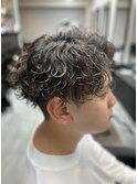 MEN’S HAIR/サーフカール/刈り上げセンターパート/千葉駅
