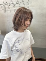 ニール 名古屋 伏見 丸の内(NEELU)&nbsp;【RIE】顔まわりレイヤー×ベージュ