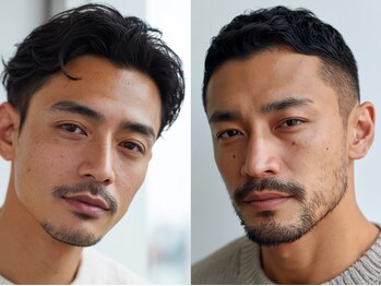 タイドヘア 茨木店(TIDE HAIR)の写真/メンズ専用フロアありの一軒家風サロン。幅広い雰囲気にも対応し最旬ヘアを創り上げる…