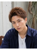MEN's Baguz MEN'Sカット/ MEN'Sパーマ/ MEN'Sカラー 無造作束感ニュアンスパーマメンズショート20代30代トレンド