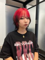 ウーズ ハラジュク(Ooze.HARAJUKU) ハッシュカットグレージュデザインカラーツートーンカラー原宿