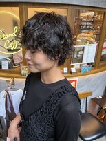 スタンド バイ ヘアー アンド コーヒー 恵比寿(STAND By HAIR & Coffee) 大人ウェーブショートスタイル