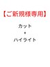 カット+ハイライト【メンズ/メッシュ/地毛ハイライト/ハイライト/メンズ】