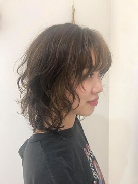 フェイス 石川町 (FACE) ミディアムウルフ×パーマ