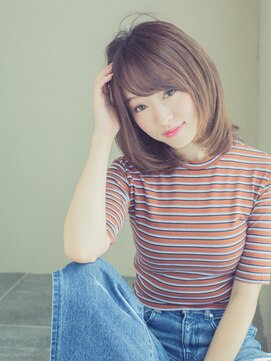 エクファ ヘア リゾート 大津 瀬田店(ex-fa hair resort) 【瀬田◆エクファヘアリゾート】ワンカールくせ毛ミディ