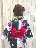 和髪や、ヘアセット、着付けは岡山表町のヘアースペースムーンへ