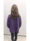 透明感グレージュ×波ウェーブ