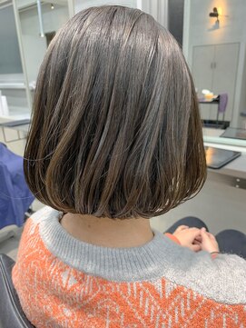 テトヘアー(teto hair) 前下がりボブ、グレージュ、フレンチボブ、アッシュベージュ