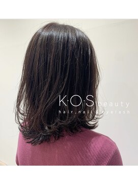 ケーオーエスビューティー(K O S beauty) ピンクラベンダーのロブ