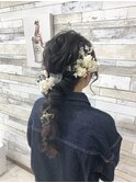 プリザーブドフラワーを使った編みおろし