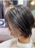 ハンサムショート/ショートボブ/ベージュ/カット+カラー/北浦和