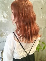 リルトヘアー(Lilt hair)&nbsp;オレンジベージュ×波巻き☆【teru_1004】インスタで公開中！