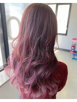 リアラバイアルティナ 船橋店(Liara by artina)&nbsp;リバースウェーブ×ピンクパープル[Liara船橋]