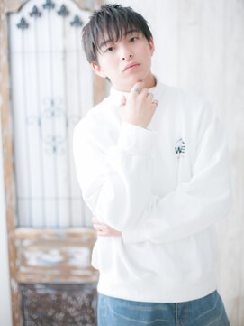 モッズヘア メン 上尾東口店(mod's hair men) シースルーバンクがポイント!モテショートマッシュJ