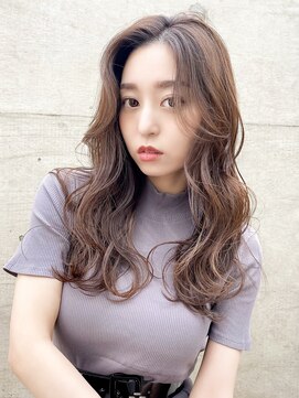 アイティー バイ アルバム 中野店(IT by ALBUM) 波ウェーブロング_くびれミディイヤリングカラー_28208