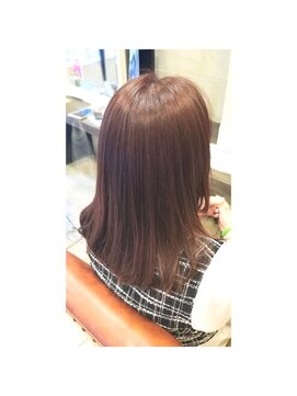 ヘアリゾートエーアイ 北千住店(hair resort Ai) マロンベージュ/Aラインボブ/かきあげ