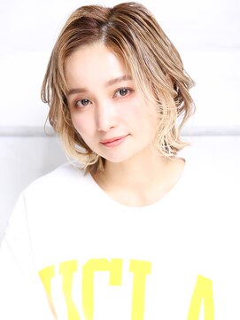 クラッチ 博多(CLUTCH) 大人可愛い20代30代40代小顔 ハイライトカラー E10