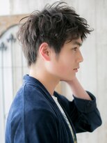 グルーミングサロン バーバー キャッスル 北浦和西口(Grooming salon Barber Castle)&nbsp;アップバングで好感!カジュアルに仕上げたラフショートT北浦和