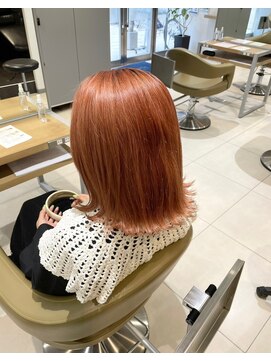 アース 高円寺店(HAIR & MAKE EARTH) ペールオレンジ☆