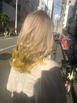 ヘアーブランド ビーアーツ(hair brand b arts) yellow×beige 夏グラデーション
