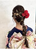 成人式×編み下ろしヘアアレンジ